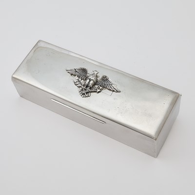 Lot 323 - International Silver Co. Sterling Silver Jewelry Box with Eagle