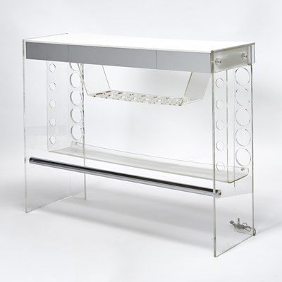 Lot 377 - Acrylic and Mirrored Bar