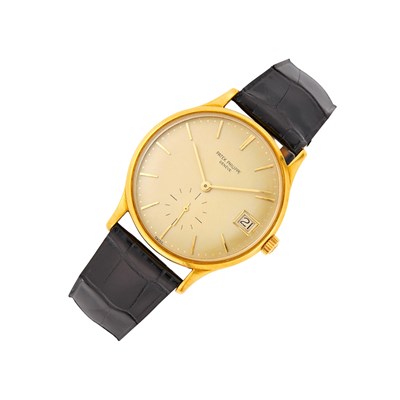 Lot 31 - Patek Philippe Gentleman's Gold 'Calatrava' Wristwatch, Ref. 3514