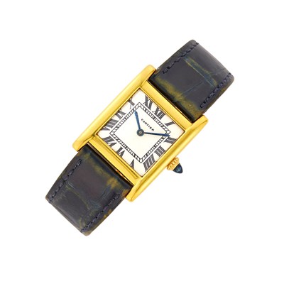 Lot 146 - Cartier Gold 'Tank Normale' Wristwatch