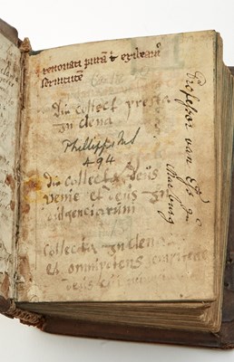 Lot 97 - A manuscript Psalter with added musical notation