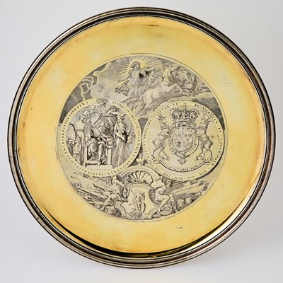 Lot 69 - The Walpole Silver Gilt Seal Salver