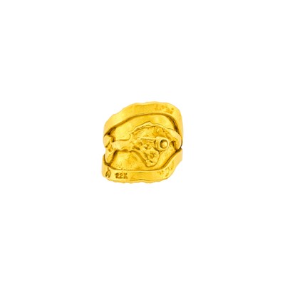 Lot 106 - Jean Mahie High Karat Gold Ring