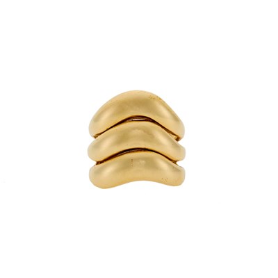 Lot 1202 - Wide Gold Ring
