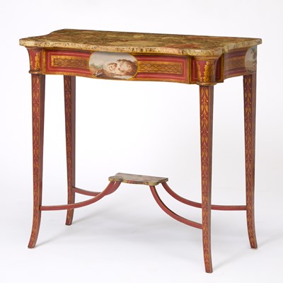 Lot Federal Paint-decorated Pier Table