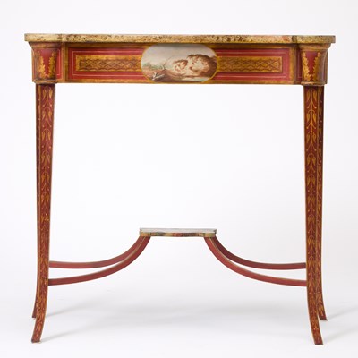 Lot 156 - Fine Federal Paint-decorated Pier Table