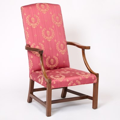 Lot 136 - Chippendale Mahogany Lolling Chair