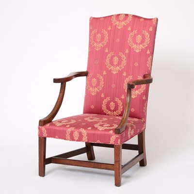 Lot 137 - Chippendale Walnut Lolling Chair