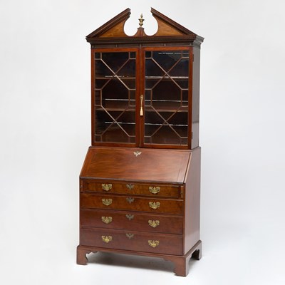Lot 176 - George III Mahogany Secretary Bookcase
