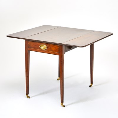 Lot 570 - George III Inlaid Mahogany Pembroke Table