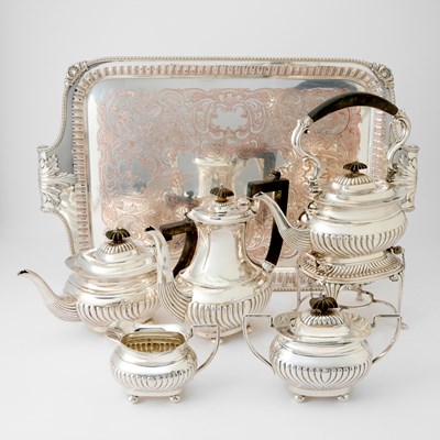 Lot 129 - George V Sterling Silver Tea and Coffee Service