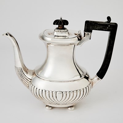 Lot 129 - George V Sterling Silver Tea and Coffee Service