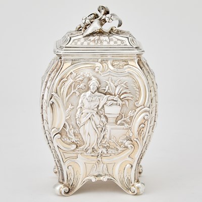 Lot 108 - Victorian Sterling Silver Tea Caddy