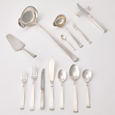 Lot 587 - Swedish Silver Part Flatware Service