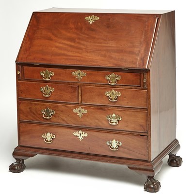 Lot 152 - Chippendale Mahogany Slant-lid Desk