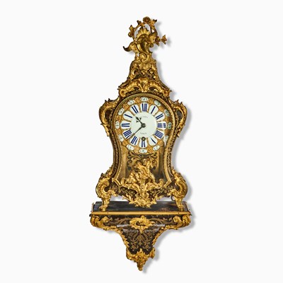 Lot 308 - Louis XV Ormolu Mounted Tortoise Shell Veneered Boulle Bracket Clock