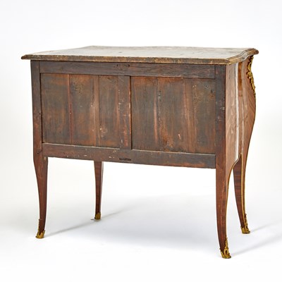 Lot 312 - Fine Louis XV Ormolu-Mounted Kingwood, Tulipwood, Amaranth Marquetry and Parquetry Commode