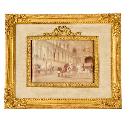 Lot 333 - Vienna Style Framed Porcelain Plaque