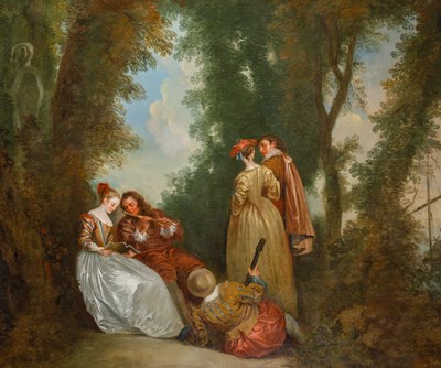 Lot 45 - Follower of Jean-Antoine Watteau