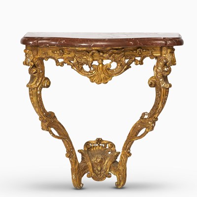 Lot 304 - Louis XV Carved Giltwood Console Table