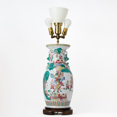 Lot 110 - A Chinese Enameled Porcelain Vase