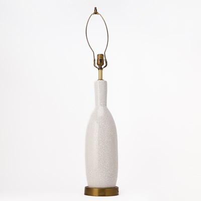 Lot 303 - Crackle Glazed Ceramic Vase as a Lamp