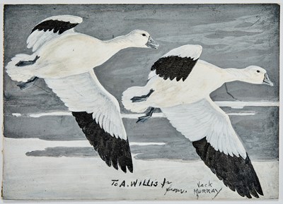 Lot Original art for the 14th Federal Duck Stamp