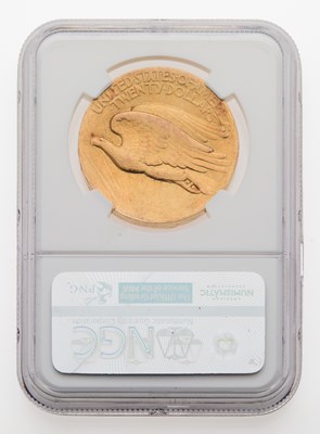Lot 31 - United States. 1907 High Relief Double Eagle, Wire Rim. NGC XF-40.