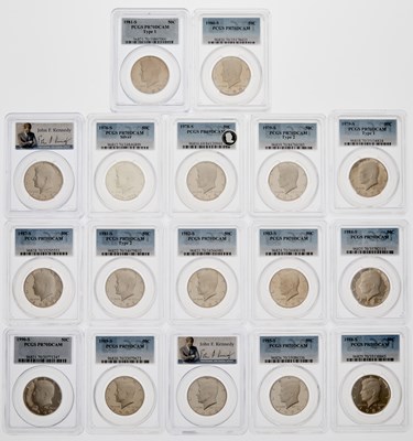 Lot 42 - United States. Group of 17 Proof Kennedy Half Dollars. PCGS Certified.
