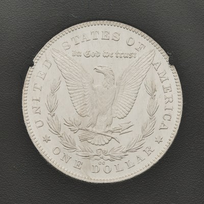 Lot 6 - United States. 1880/79-CC Reverse of 1878 Morgan Dollar, GSA Hoard. NGC MS-64.