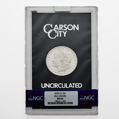 Lot 4 - United States. 1878-CC Morgan Dollar, GSA Hoard. NGC MS-64.