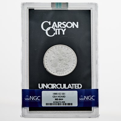 Lot 12 - United States. 1885-CC Morgan Dollar, GSA Hoard. PCGS MS-64+.