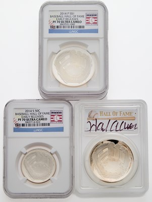 Lot 36 - United States. Group of 2014 Baseball Commemorative Coins. PCGS and NGC Certified.