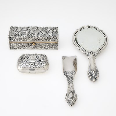Lot 743 - Group of American Sterling Silver Dresser Articles