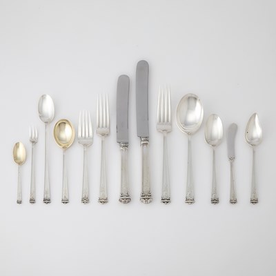 Lot 258 - International Silver Co. Sterling Silver "Trianon" Pattern Flatware Service