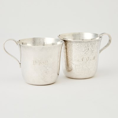 Lot 733 - Two Tiffany & Co. Sterling Silver Child's Cups