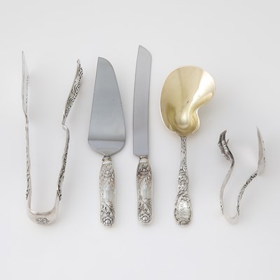 Lot 217 - Tiffany & Co. Sterling Silver "Chrysanthemum" Pattern Flatware Service