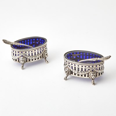 Lot 633 - Pair of American Sterling Silver Open Salt Cellars