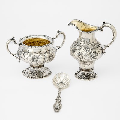 Lot 737 - American Sterling Silver Cream and Sugar Set