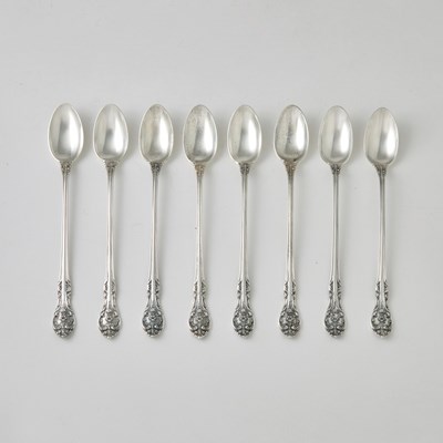 Lot 642 - Set of Eight Gorham Sterling Silver "King Edward" Pattern Iced Tea Spoons