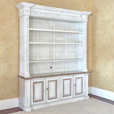 Lot 142 - Swedish Gustav III Style Parcel-Gilt and Painted Wood Cabinet