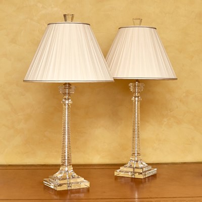 Lot 132 - Pair of Acrylic Lamps