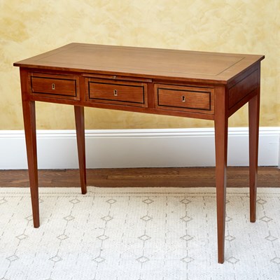 Lot 153 - Austrian Neoclassical Style Ebony-Inlaid Cherry Side Table