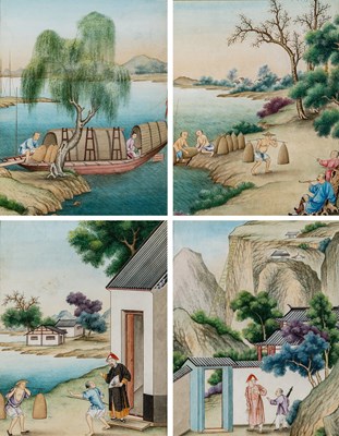 Lot 74 - Four China Trade Paintings