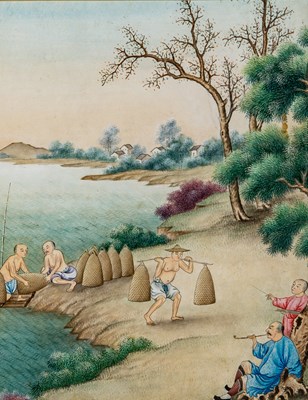 Lot 74 - Four China Trade Paintings