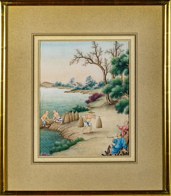 Lot 74 - Four China Trade Paintings