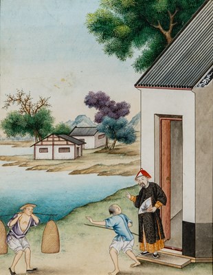 Lot 74 - Four China Trade Paintings
