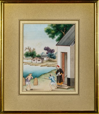 Lot 74 - Four China Trade Paintings