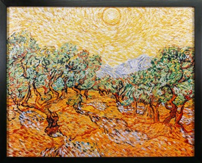 Lot 54 - Vik Muniz, Olive Trees with Yellow Sky, After Vincent Van Gogh (from the series Pictures of Pigment), 2007