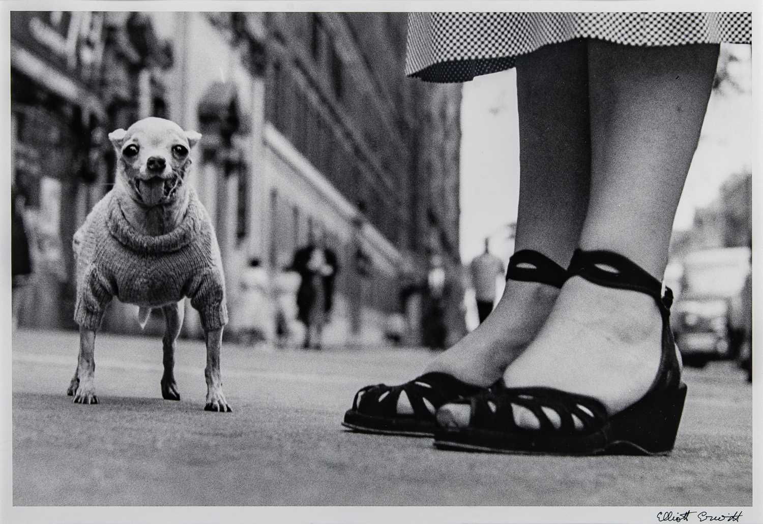 Lot 39 - Elliott Erwitt, New York City (Dog and Feet), 1946.
